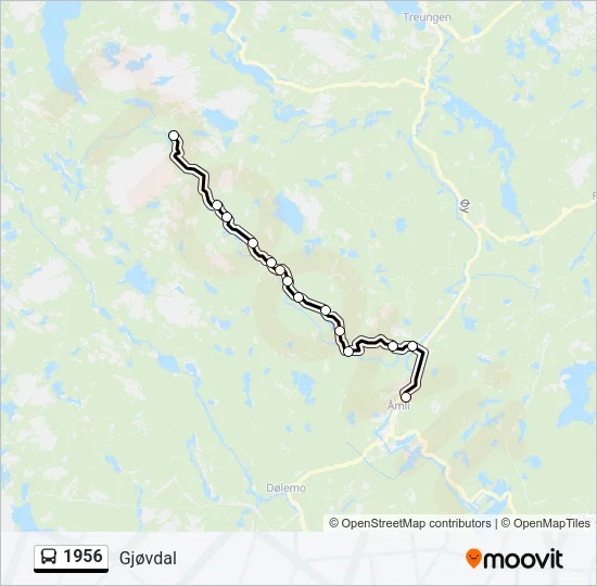1956 Bus Line Map