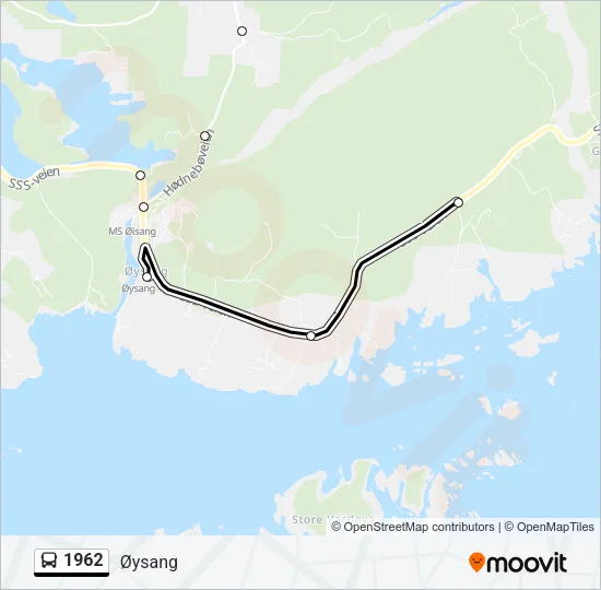 1962 Bus Line Map