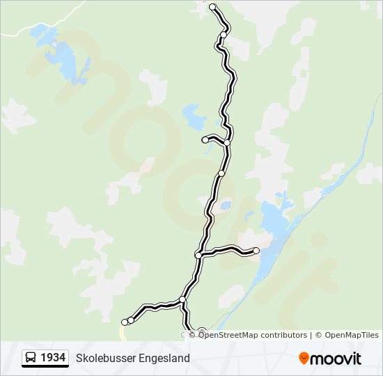 1934 bus Line Map