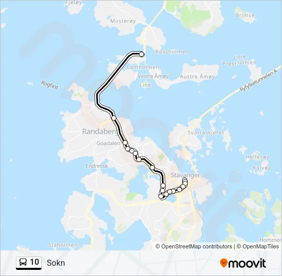 10 Bus Line Map