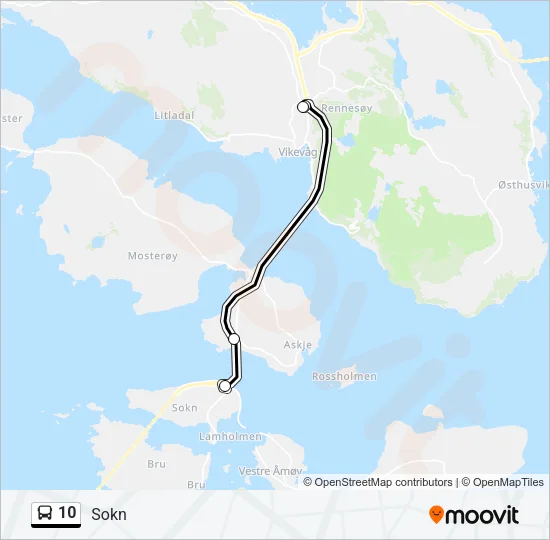 10 Bus Line Map
