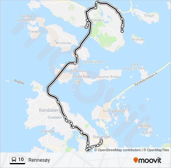 10 Bus Line Map