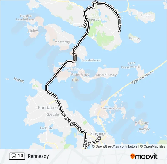 10 Bus Line Map