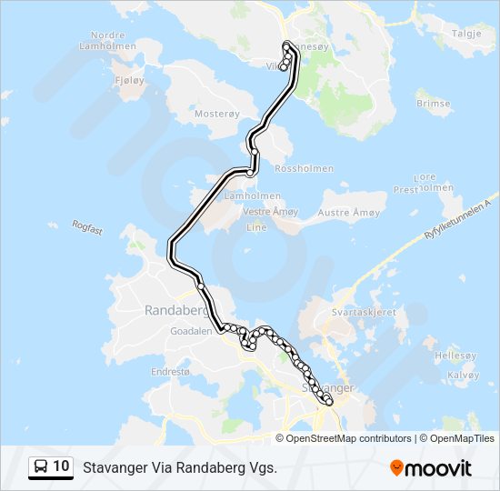 10 Bus Line Map