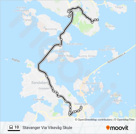 10 Bus Line Map