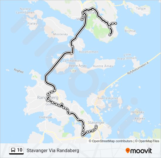 10 Bus Line Map