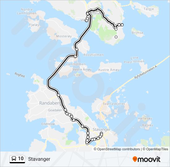 10 Bus Line Map