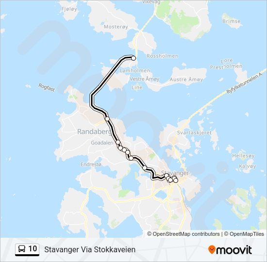 10 Bus Line Map