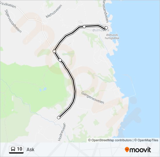 10 Bus Line Map
