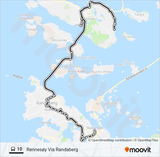 10 Bus Line Map