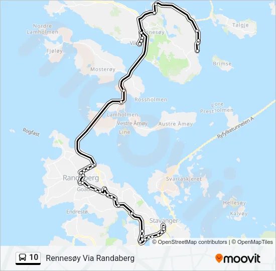 10 Bus Line Map