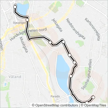 13 Bus Line Map