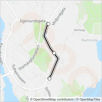 13 Bus Line Map