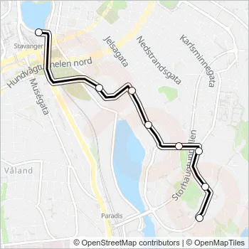 13 Bus Line Map