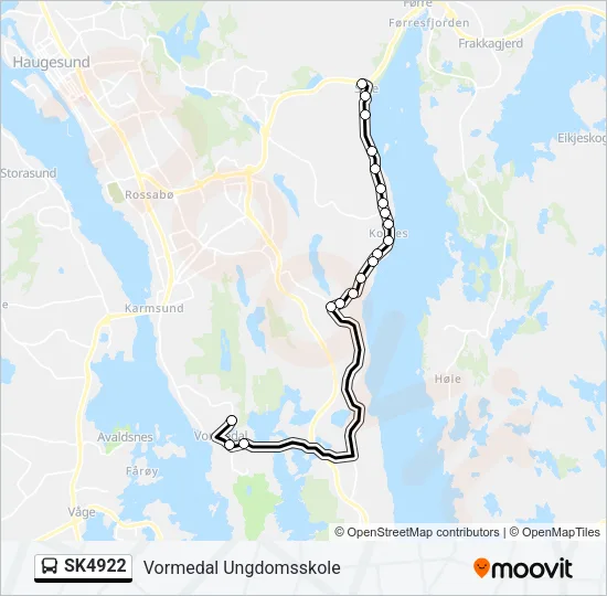 SK4922 Bus Line Map