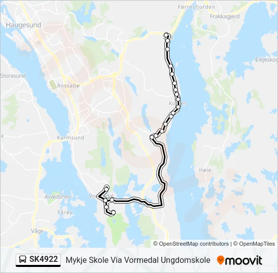 SK4922 Bus Line Map