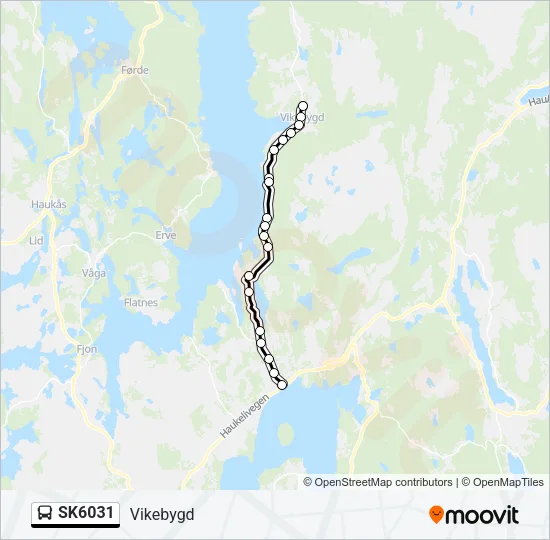 SK6031 buss Linjekart