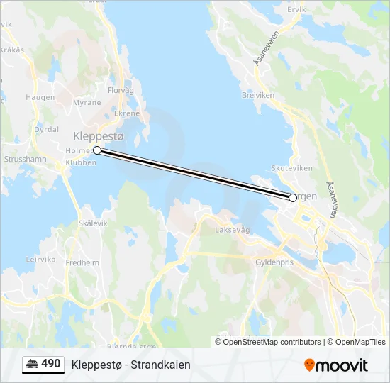 490 Ferry Line Map