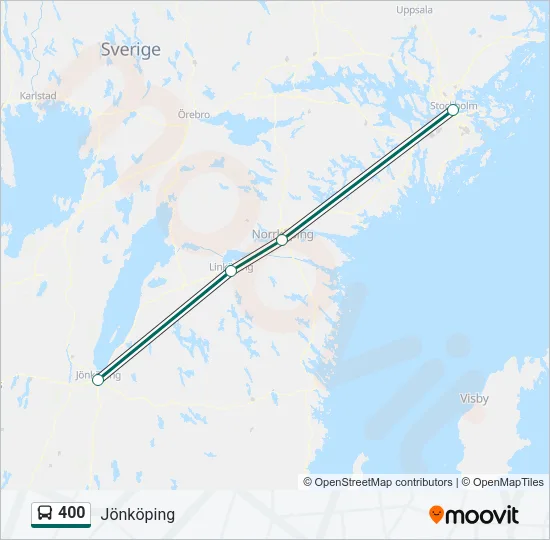 400 Bus Line Map