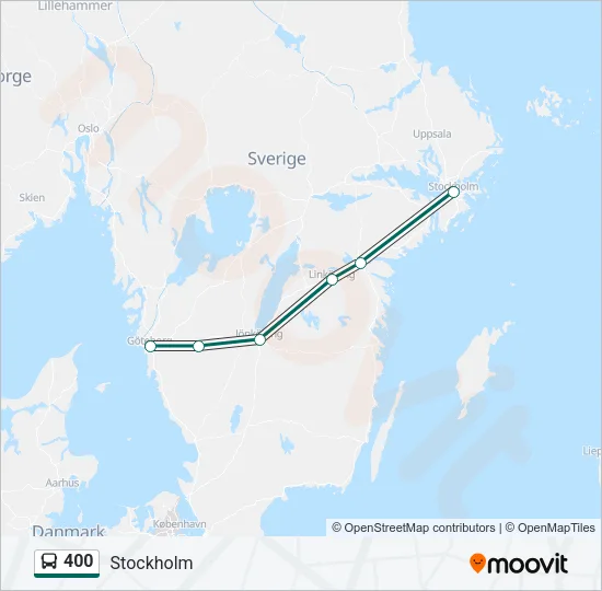 400 Bus Line Map