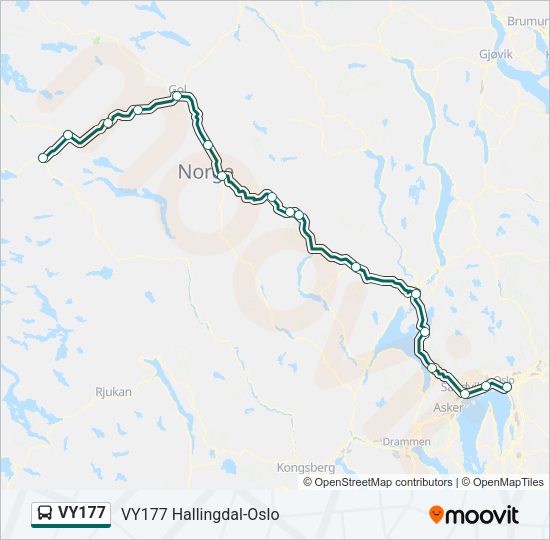 VY177 Bus Line Map