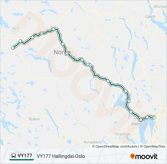 VY177 Bus Line Map
