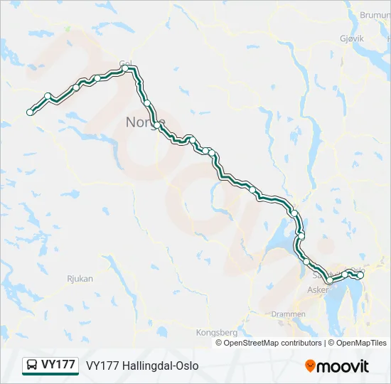 VY177 Bus Line Map