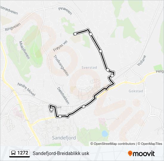 1272 Bus Line Map