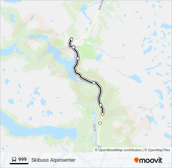 999 Bus Line Map