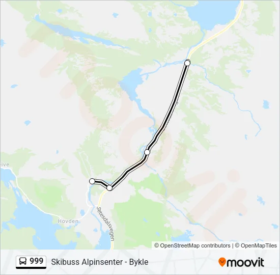 999 Bus Line Map