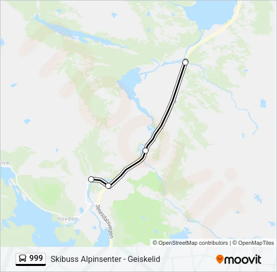 999 Bus Line Map