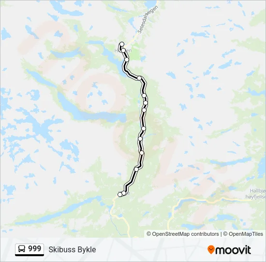 999 Bus Line Map