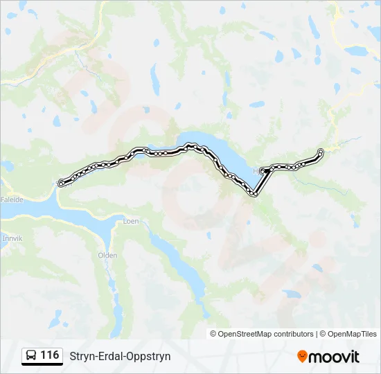 116 Bus Line Map