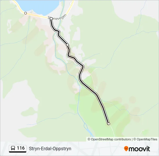 116 Bus Line Map