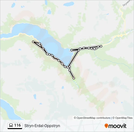 116 Bus Line Map