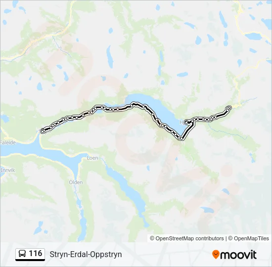 116 Bus Line Map