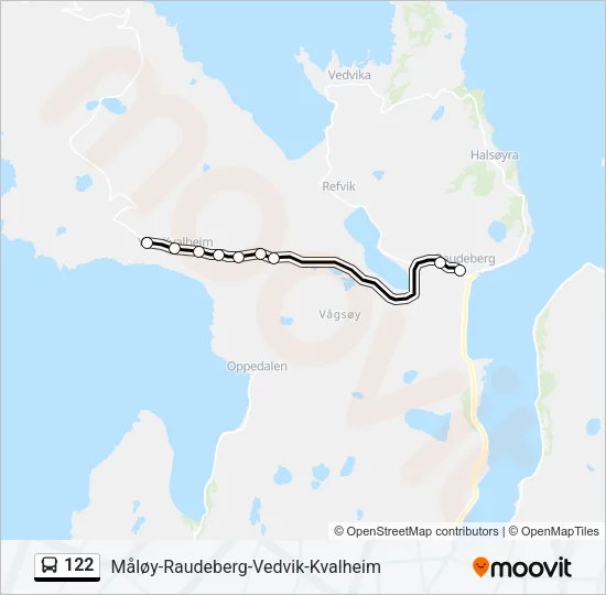 122 Bus Line Map