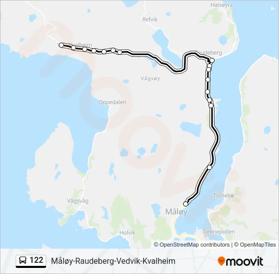 122 Bus Line Map