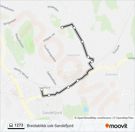 1273 Bus Line Map