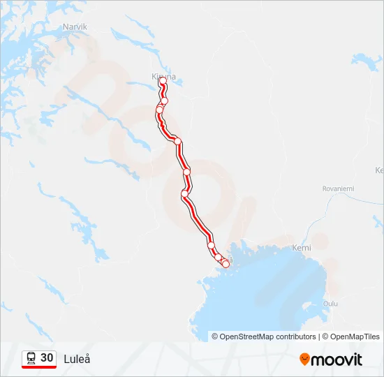 30 Train Line Map