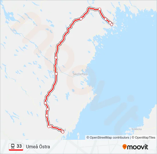 33 Train Line Map