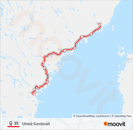 35 Train Line Map