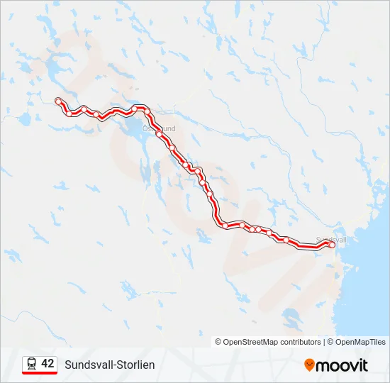 42 Train Line Map