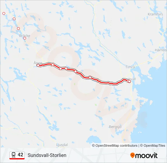 42 Train Line Map
