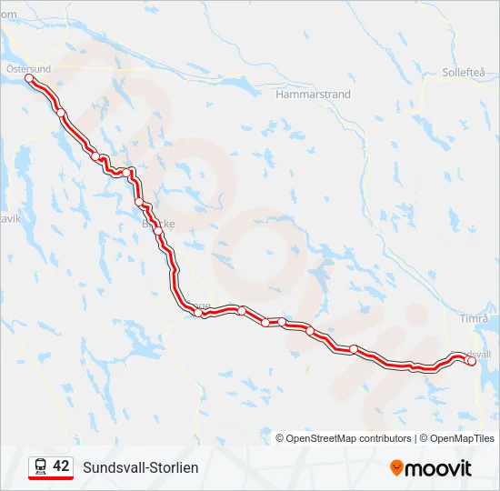 42 Train Line Map