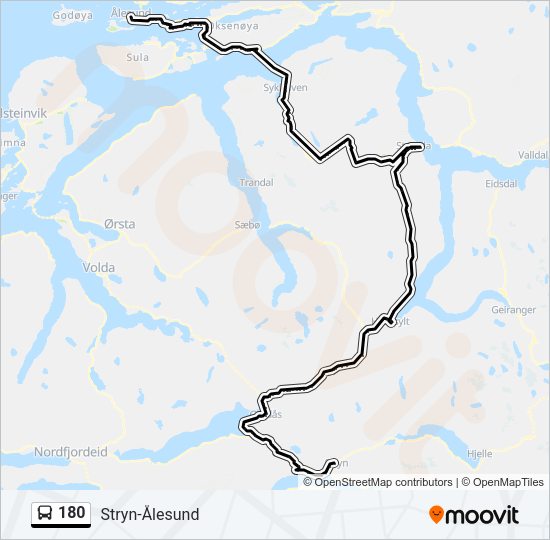 180 Bus Line Map