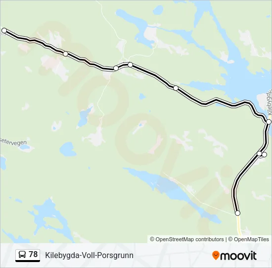 78 Bus Line Map