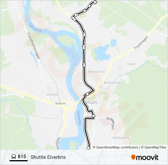 815 Bus Line Map