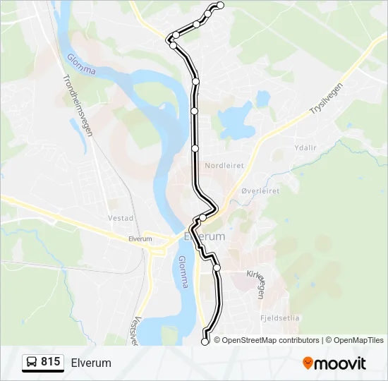 815 Bus Line Map