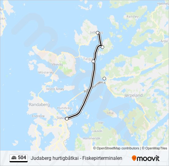 504 ferry Line Map